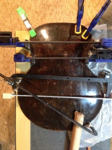 Clamping the back pieces