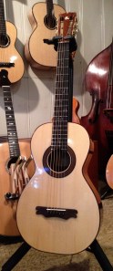 Hand built walnut Parlor Guitar by Jay Rosenblatt Luthier. 