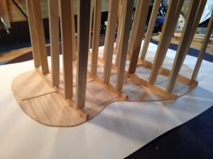 Back braces being attached