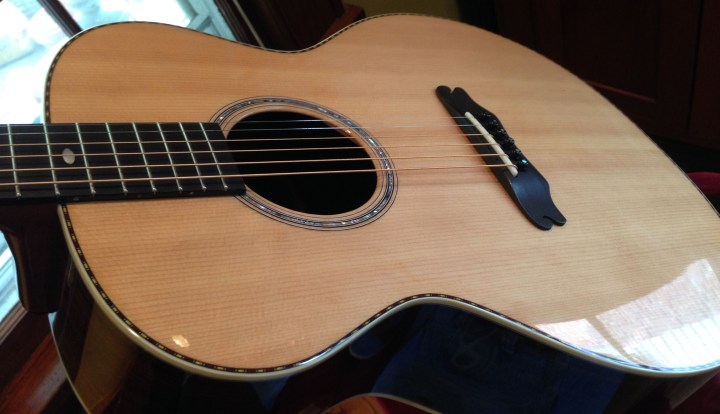 Rosewood and Sitka OM Guitar by Jay Rosenblatt
