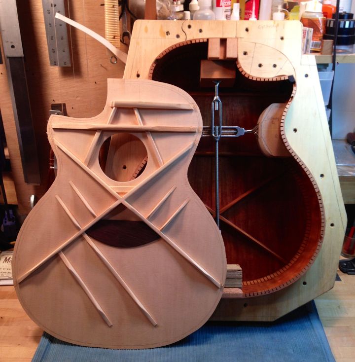 Mahogany and Sitka Acoustic cutaway by Jay Rosenblatt