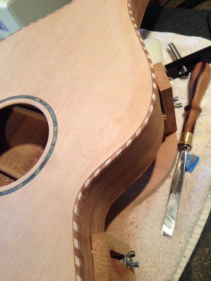 The Rope binding has been installed the top