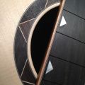 Geometric fingerboard inlay and&nbsp;rosette